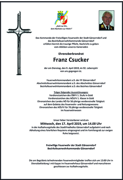 Parte EOBR Franz Csucker